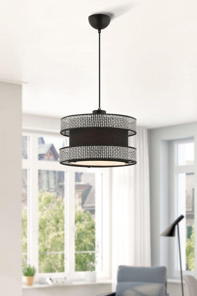 Ореол со сјај Opviq, 40x40 см, црн