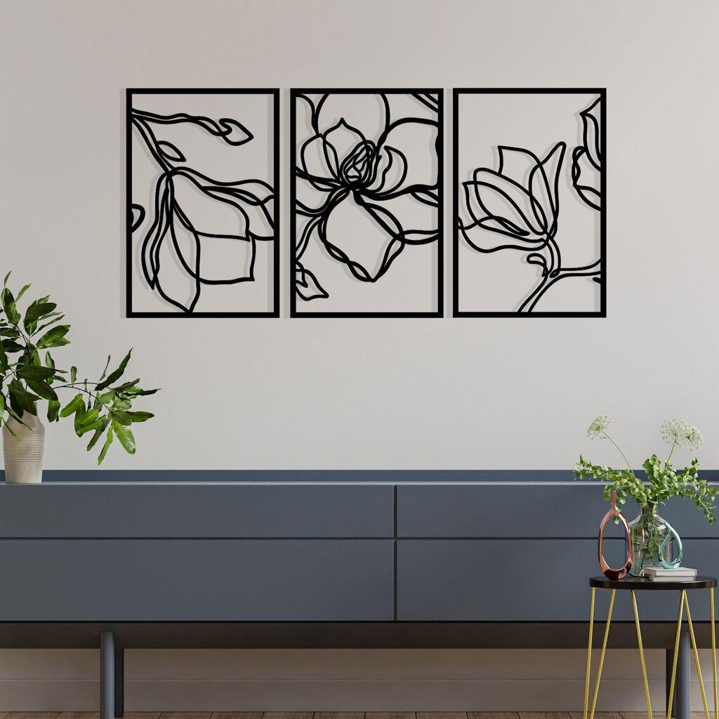 Wallity dzидна декорација Adda, 120x56,5 см, црна