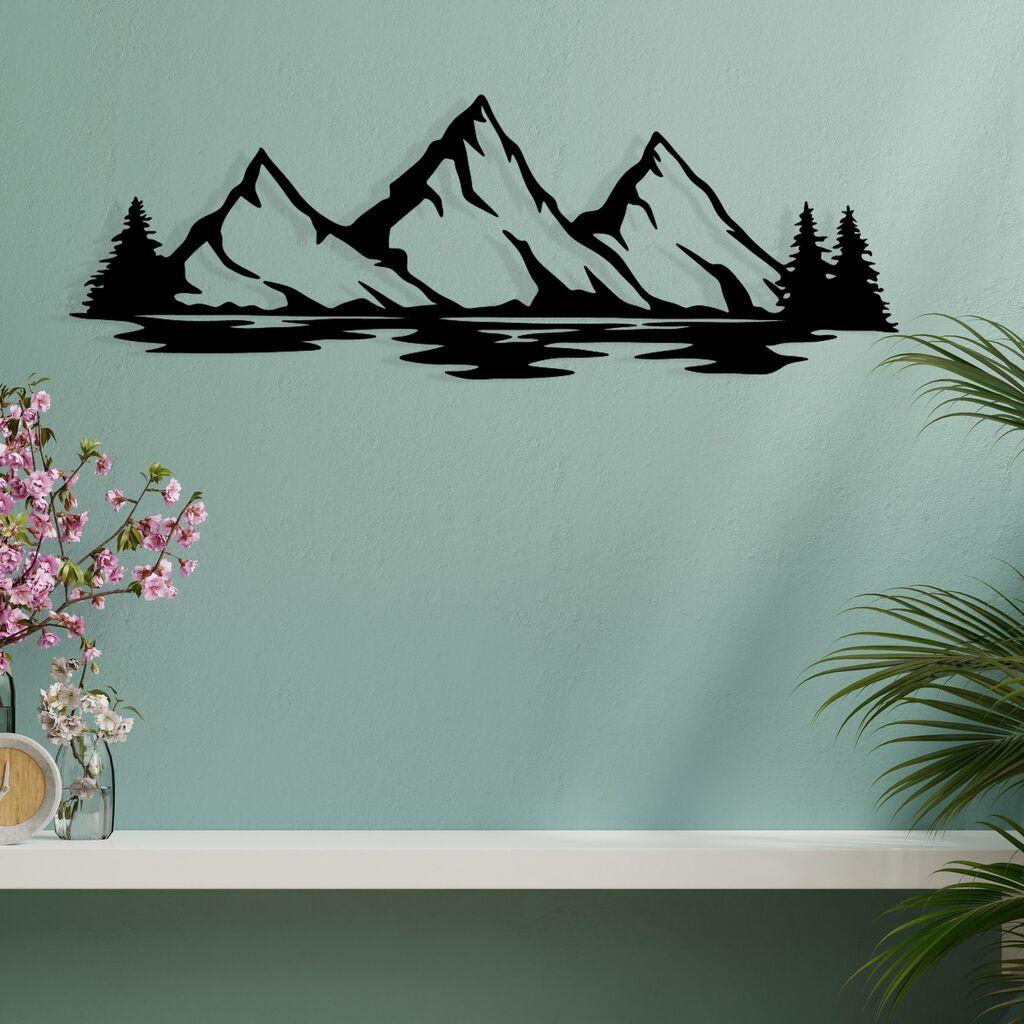 Wallity декорација за dzид Нино, 68,5x23,5 см, црна