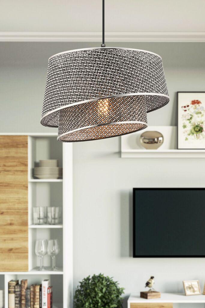 Opviq Luster Barette Hazeran, 32x32 см, црна и сребрена боја