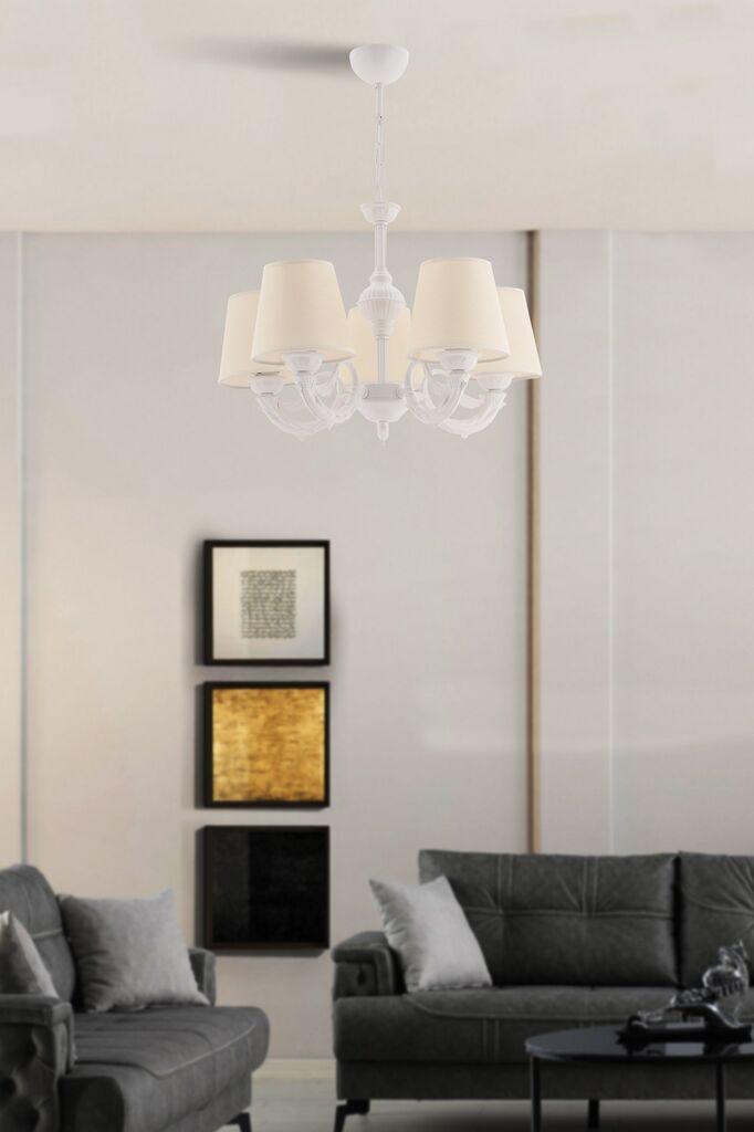 Лустер Opviq Fiona, 15x10x13cm, IP20, крем-бел