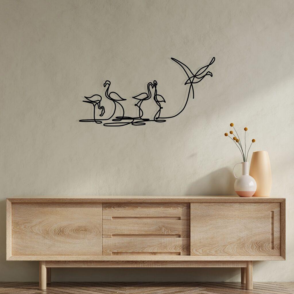 Wallity декорација за dzид Фламинго 316 S, 10x15 см, црна