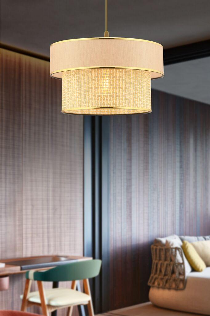 Лустер Opviq Ero Hazeran, 30x30cm, беж-златна боја