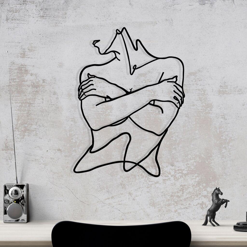 Wallity декорација за dzид Felicidad, 40x54 см, црна