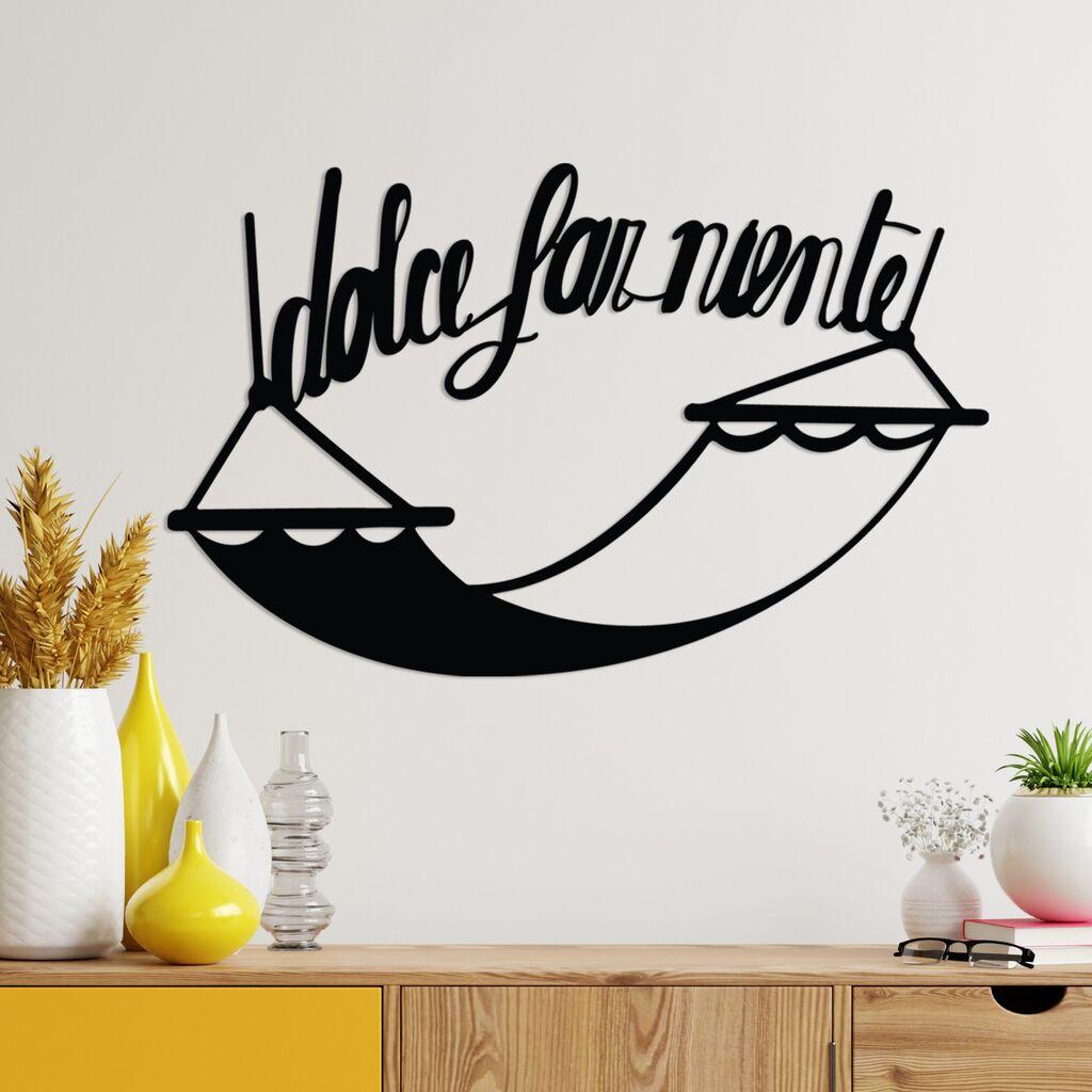 Wallity декорација за dzид Dolce Far Niente 5, 60x38 см, црна