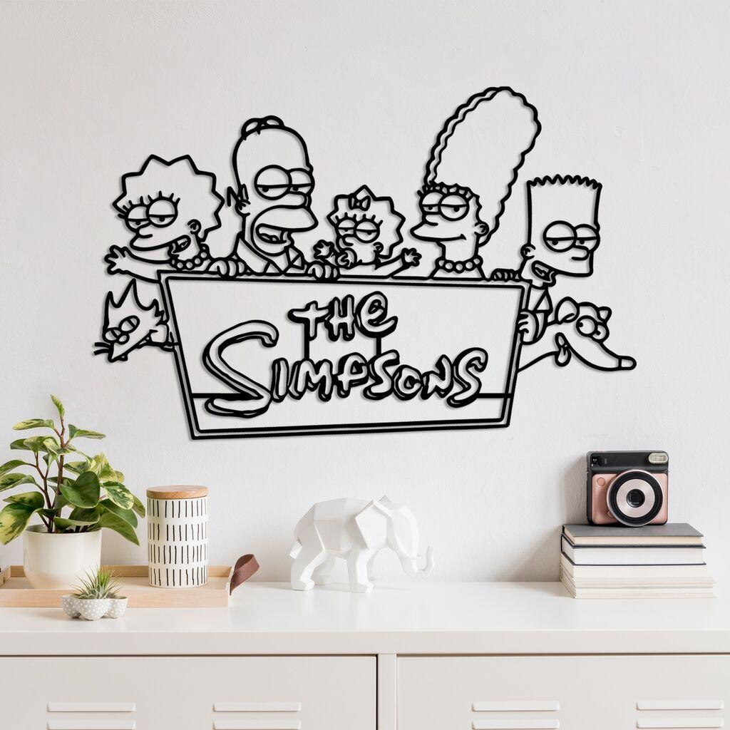 Wallity декорација за dzид Simpson 7, 62x40 см, црна