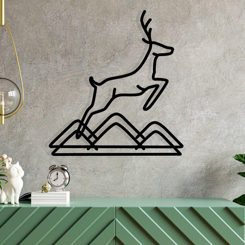 Wallity декорација за dzид Amentes, 49x51 см, црна