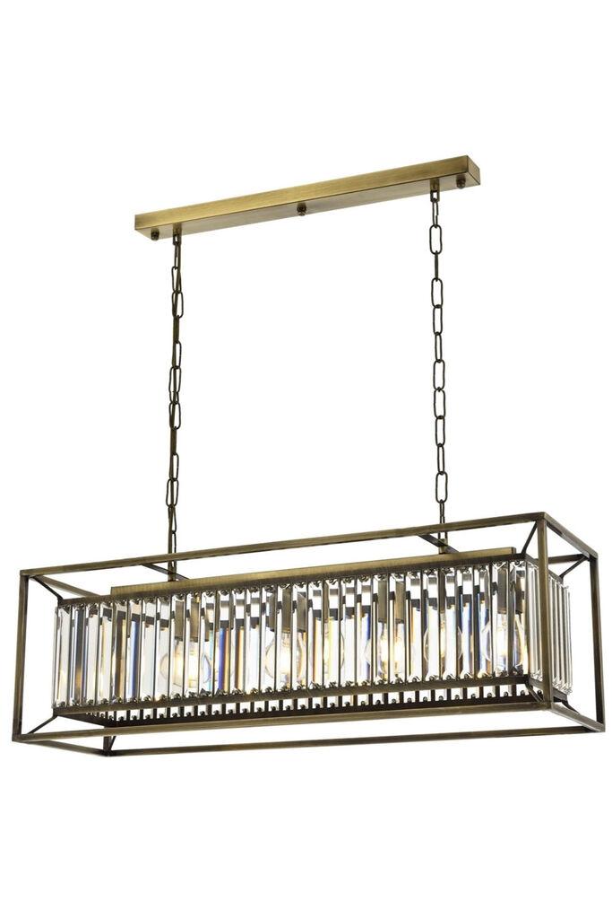 Opviq Luster AV-1667-4EY, 60x80x22cm, IP20, 220V-240V, златни бои