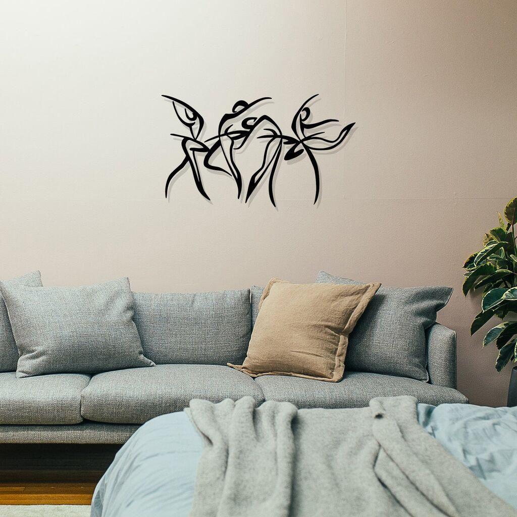 Wallity декорација за dzид Felicita S, 66x38 см, црна