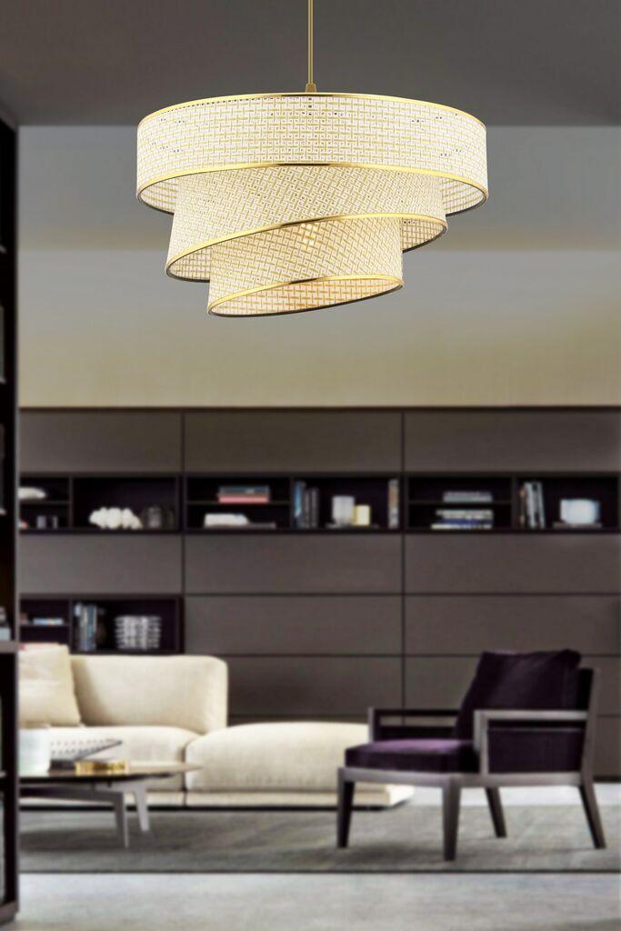 Opviq Luster Couper Hazeran, 40x40 см, крем-златна боја