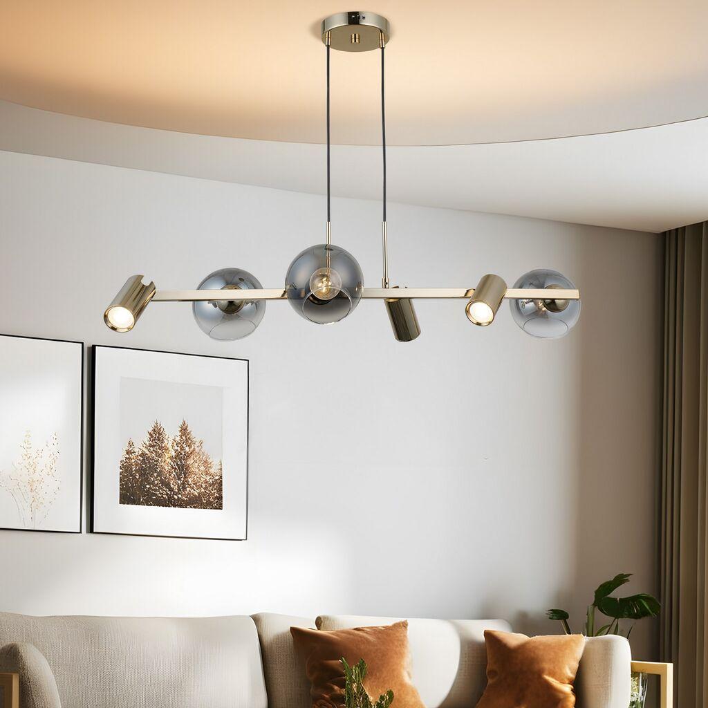 Opviq Luster Zerde-80-06, O14, 12 см, IP20 златни бои