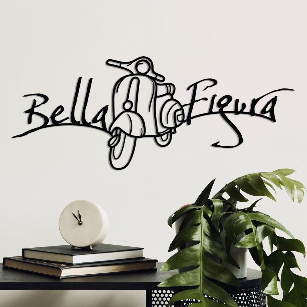 Wallity dzидна декорација Бела Фигура 1, 60x25 см, црна