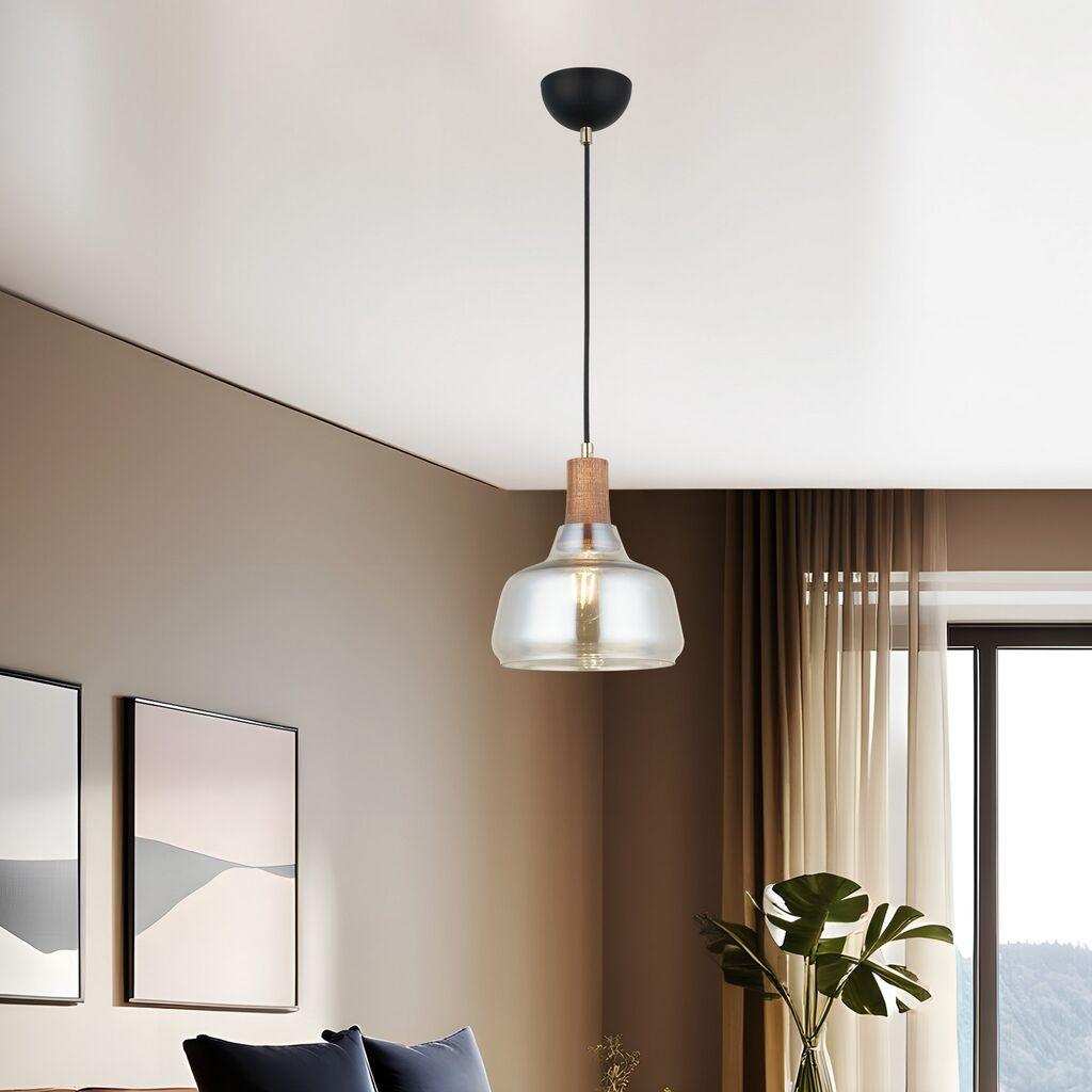 Opviq Luster Ace-52-01, O20, 14 см, IP20 црно-кафеава