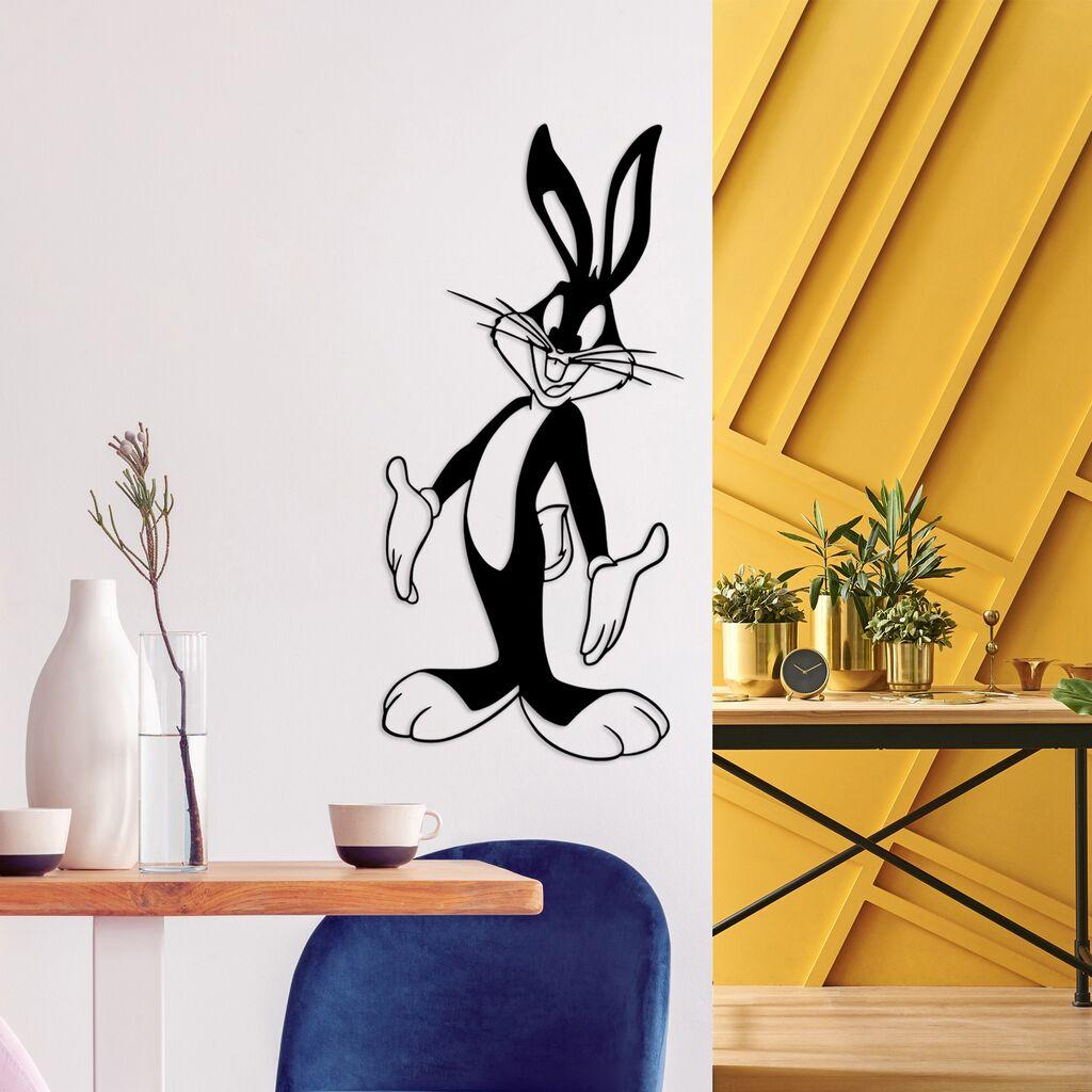Wallity декорација за dzид Bugs Bunny 1, 33x70 см, црна