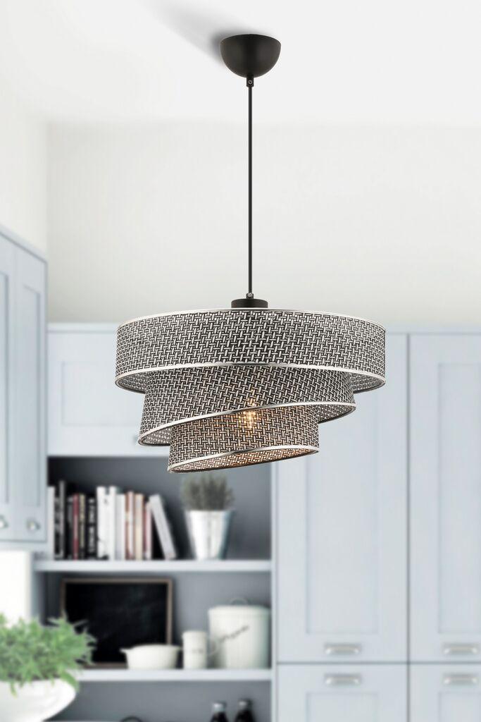 Opviq Luster Couper Hazeran, 40x40 см, сребрено-црна боја