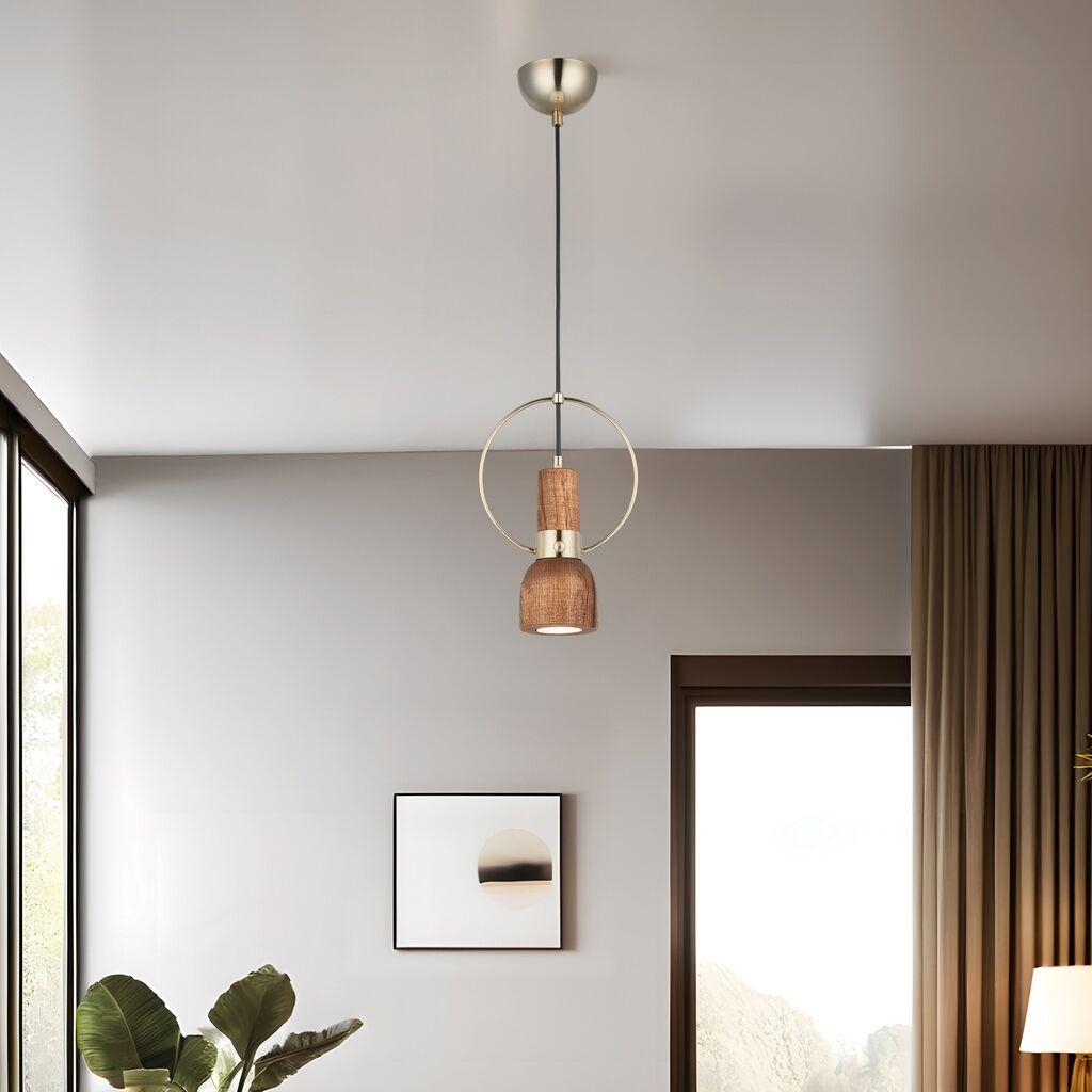 Opviq Luster Under-52-01, 10x10x5cm, 50-107cm, IP20 Кафеаво-златна боја