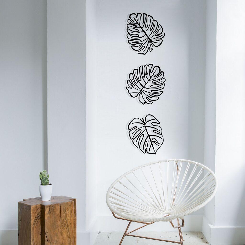 Wallity dzидна декорација Тропска, црна