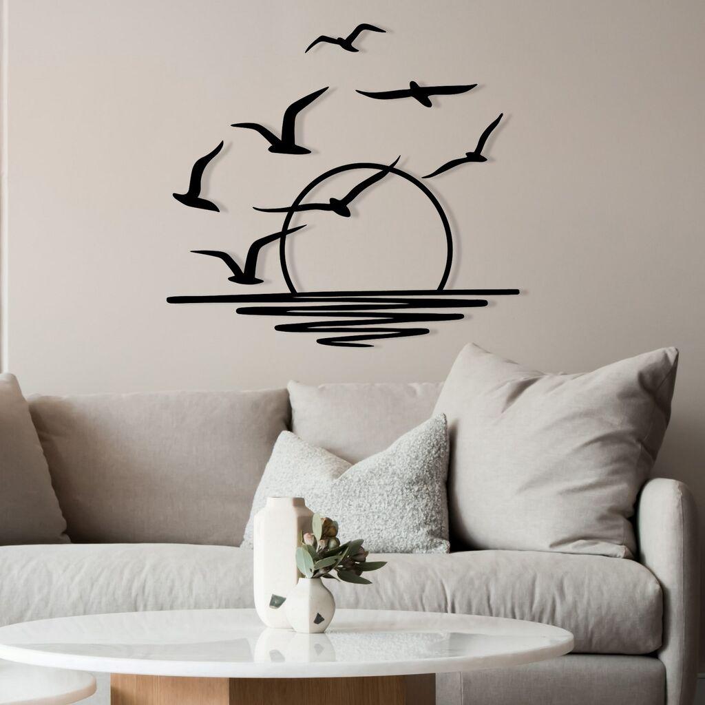 Wallity декорација за dzид Spiaggia, 115x49 см, црна