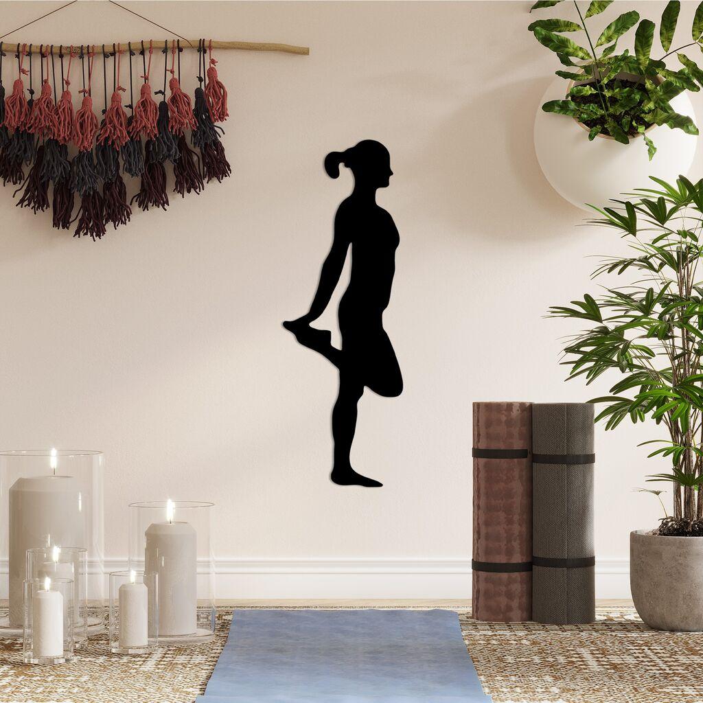 Wallity декорација за dzид Јога 1, 21x60 см, црна