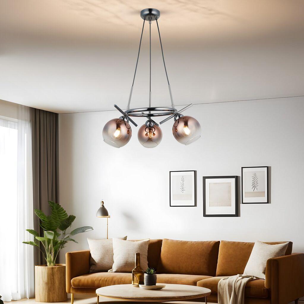 Opviq Luster Bena-87-03, O15, 12,5 см, IP20 Бакарно-сребрена боја