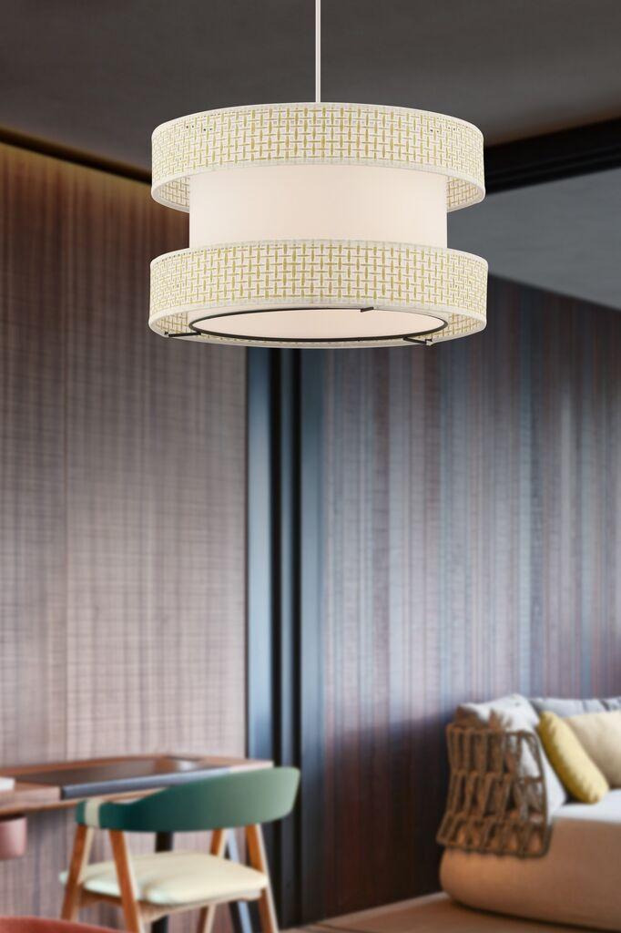 Opviq Luster Halo, 40x40 см, кремасто-бела