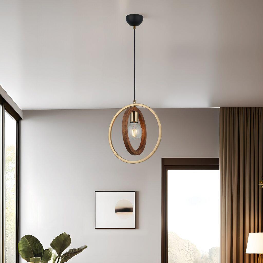 Opviq Luster Feno-52-01, 10x10x5cm, 45-110cm, IP20 Кафеаво-златна боја