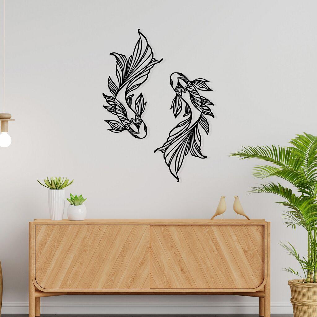 Wallity декорација за dzид Верано, 65x94 см, црна