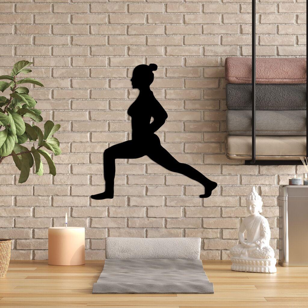 Wallity декорација за dzид Јога 4, 51x55 см, црна