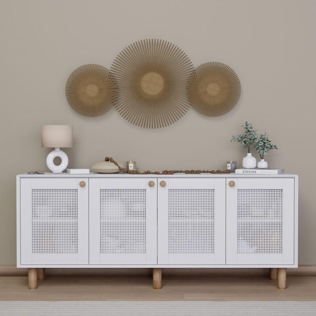 Конзолна маса Hanah Home Bohemian 1600-134, 180x75x40 см, бела