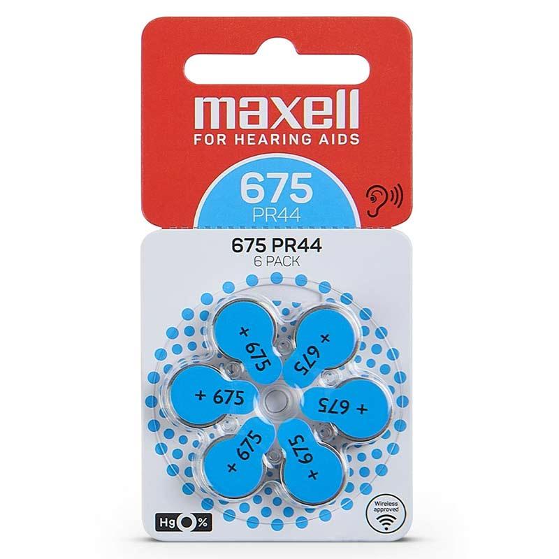 Maxell Батерија за слушни помагала - 675PR44 / 1.45V