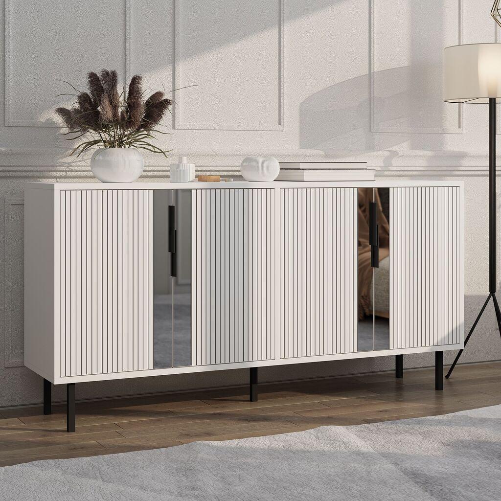 Конзолна маса Hanah Home Caresa, 150x75x36 см, бела