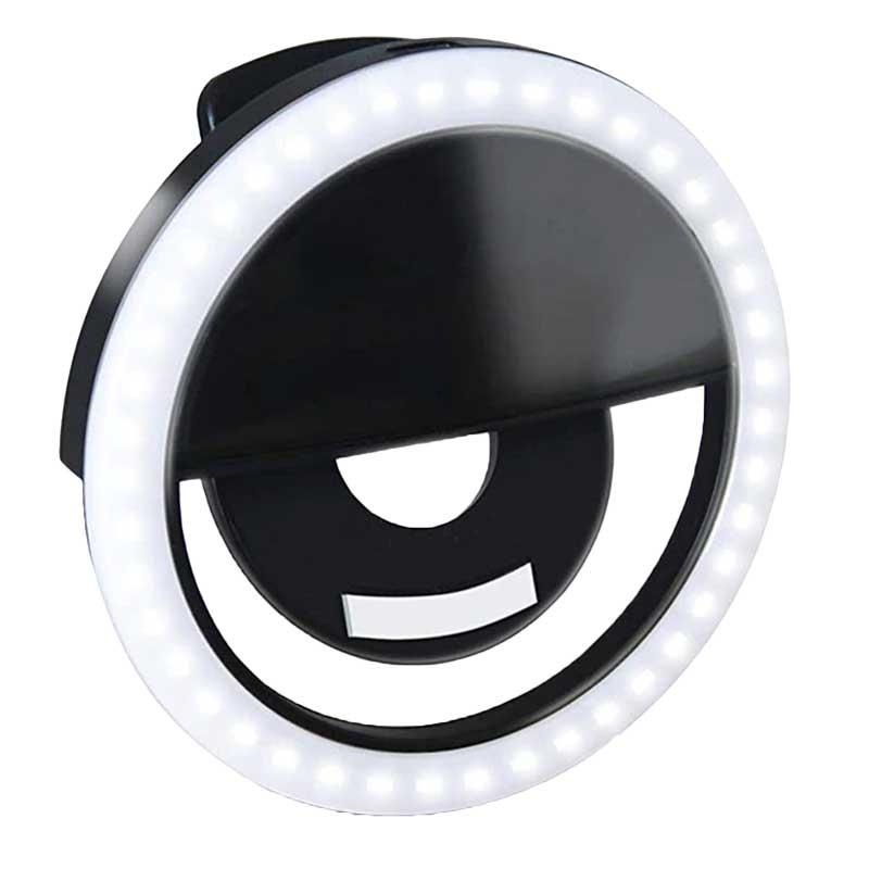 Кружна лед светилка - Selfie Ring Light - Црна