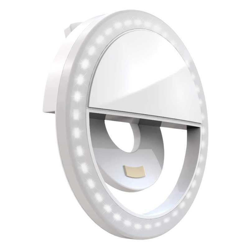 Кружна лед светилка - Selfie Ring Light - Бела