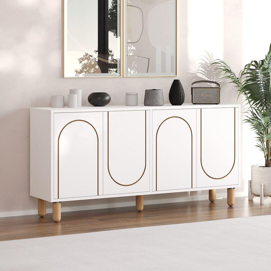 Конзолна маса Hanah Home Verona, 150x73x36 см, бела