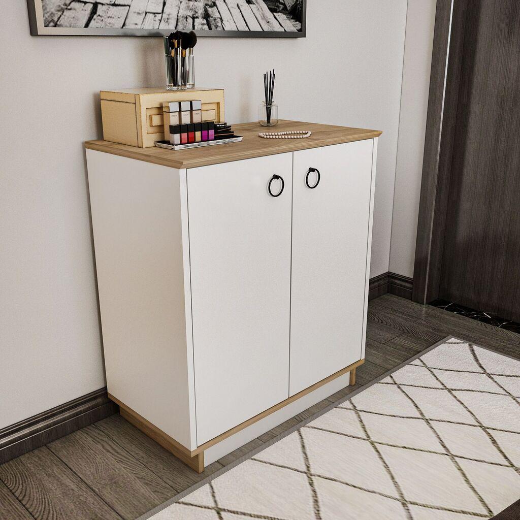 Конзолна маса Hanah Home Nuanse, 72x83,1x42 см, бела