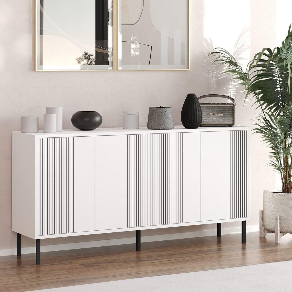 Конзолна маса Hanah Home Refra, 150x75x36 см, бела