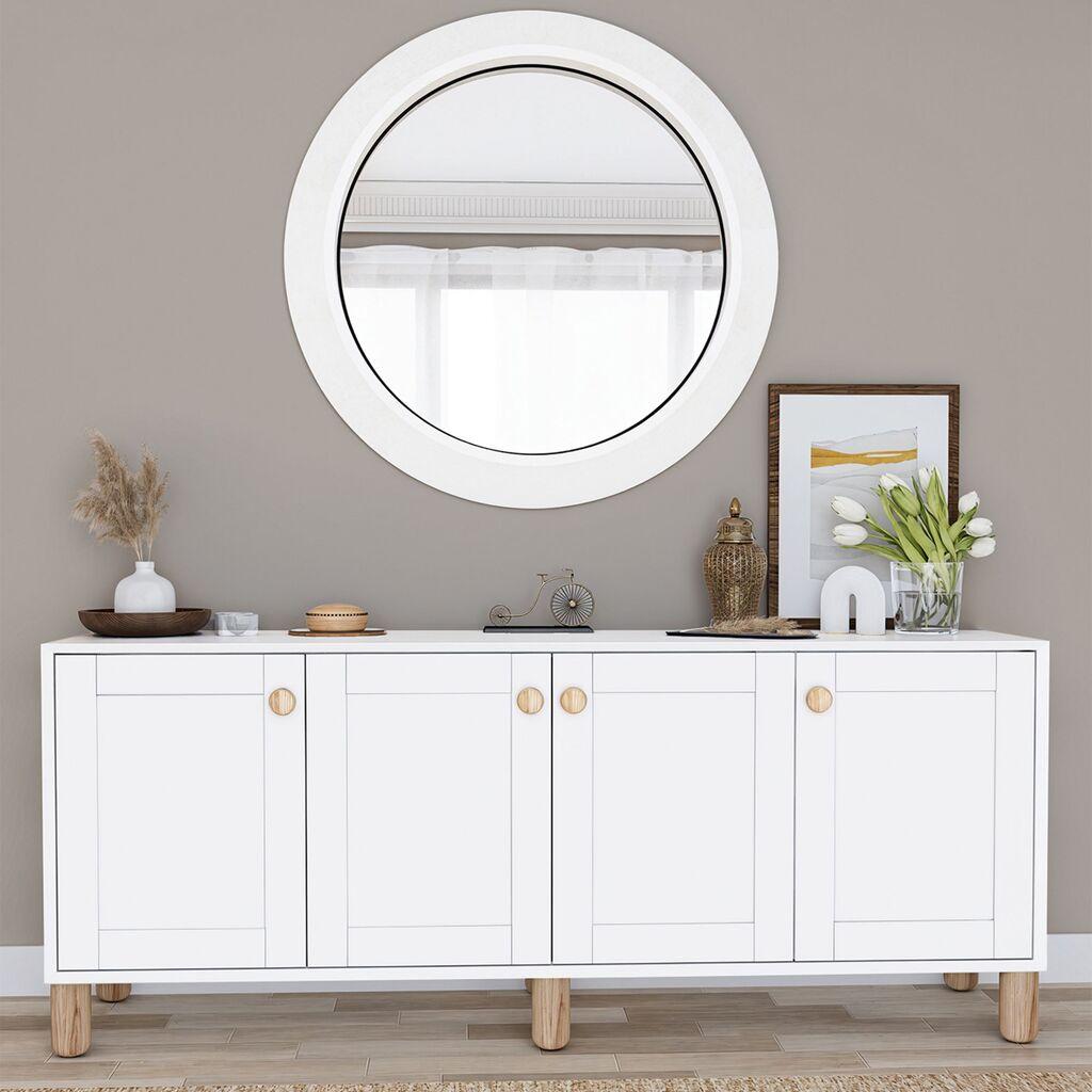 Конзолна маса Hanah Home Natura 1600-69, 180x75x40 см, бела