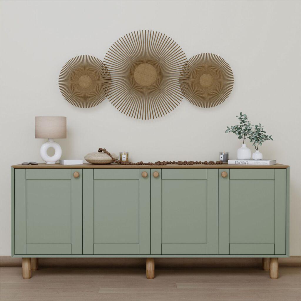 Конзолна маса Hanah Home Bohemian 1600-82, 180x75x40 см, маслинеста боја