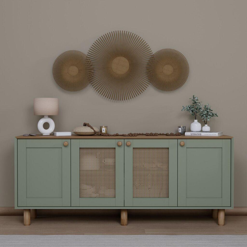Конзолна маса Hanah Home Bohemian 1600-146, 180x75x40 см, бела