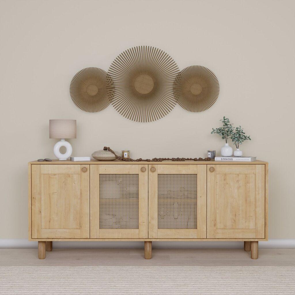 Конзолна маса Hanah Home Bohemian 1600-146, 180x75x40 см, бела