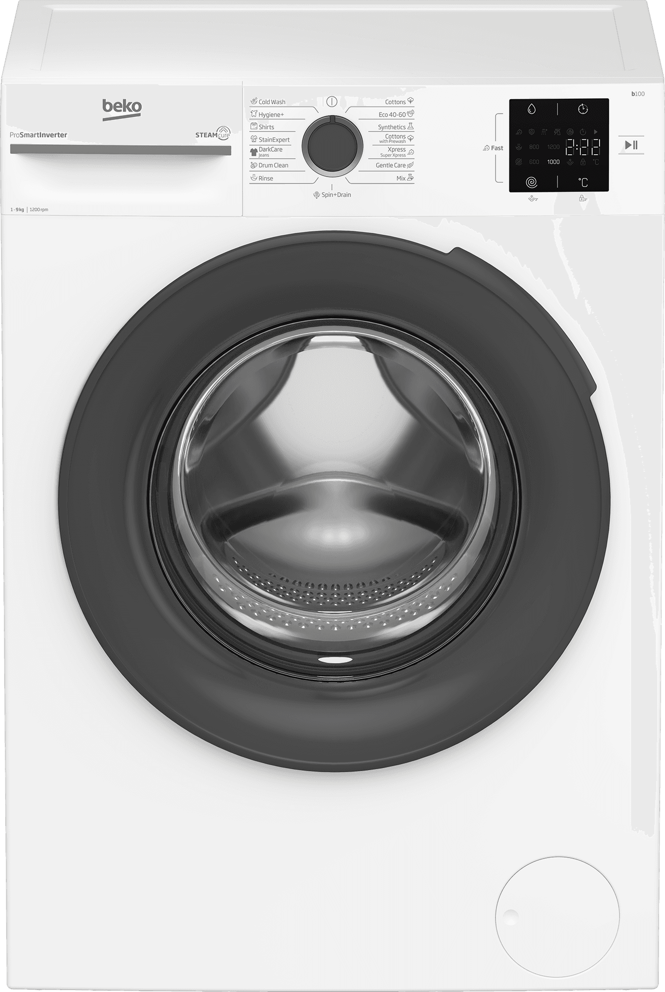 Машина за перење BEKO BM1WFSU39223WA, 9 кг, 1200 вртежи во минута, бела