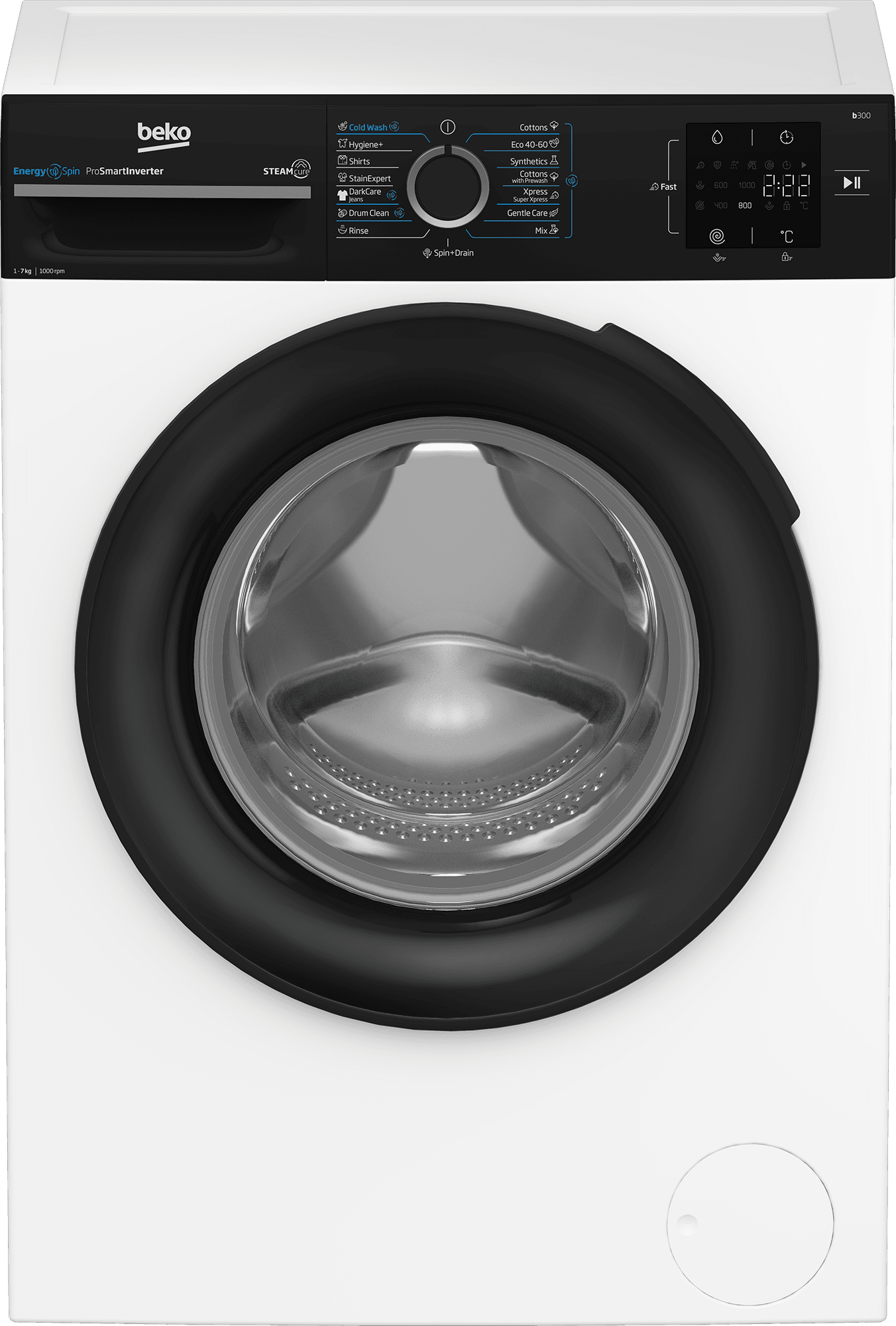 Машина за перење BEKO BM3WFSU37013WPBB, 7 кг, 1000 вртежи во минута, бела