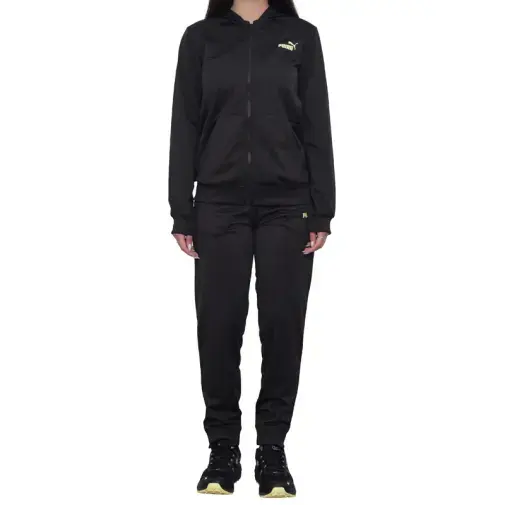 Комплет тренерки Puma за девојчиња, црни