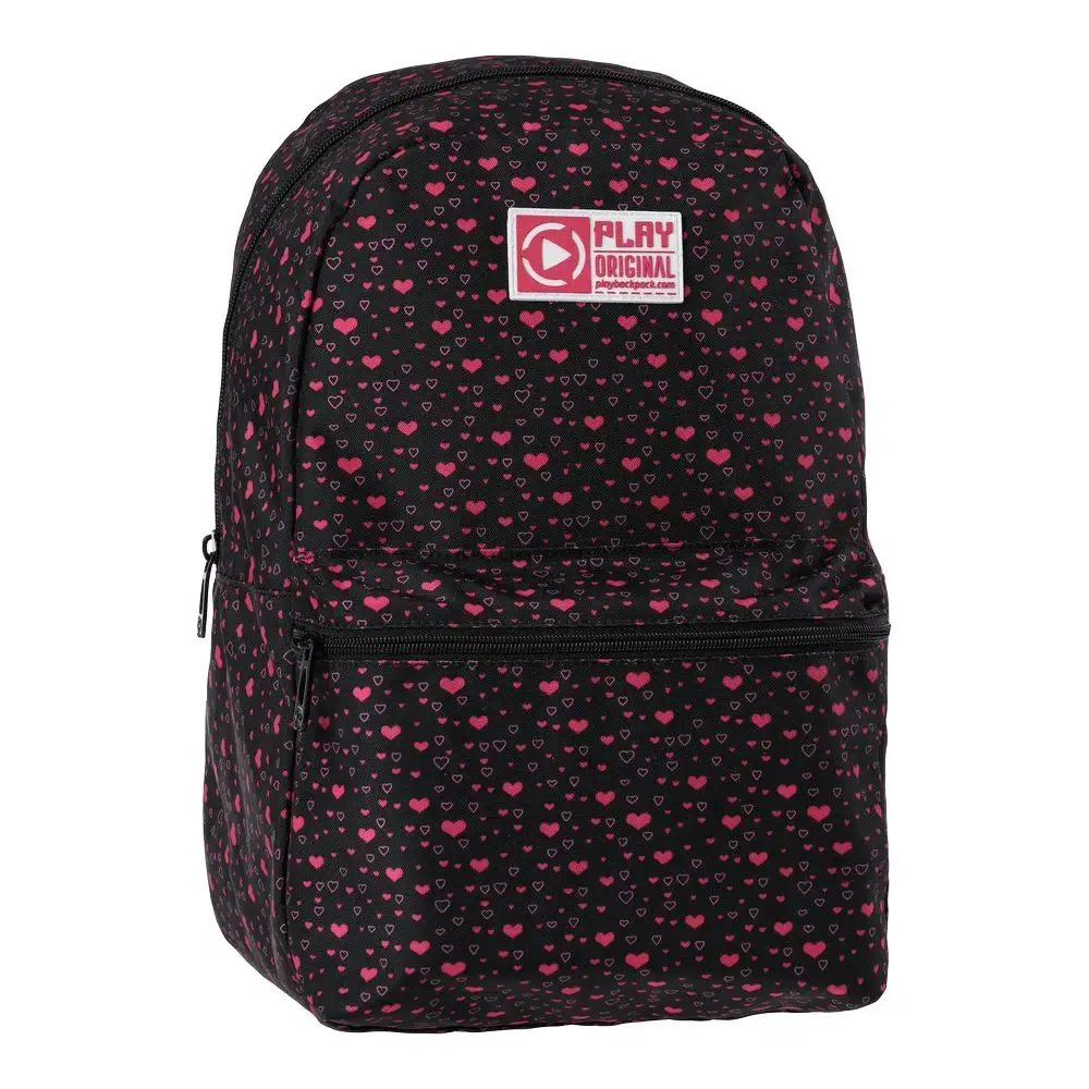 PLAY Ранец Xpack X73, црно-розево