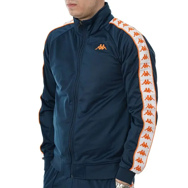 KAPPA машки Zip Up тренерки Топ 222 Band Anniston Slim, Teal