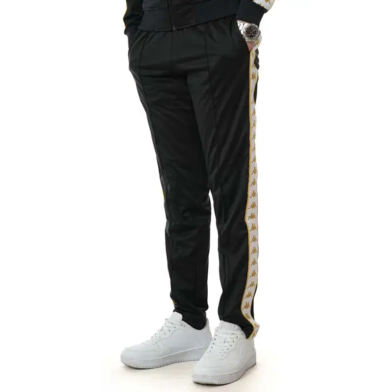 KAPPA машка долна облека 222 Banda Wrastoria Slim, црна