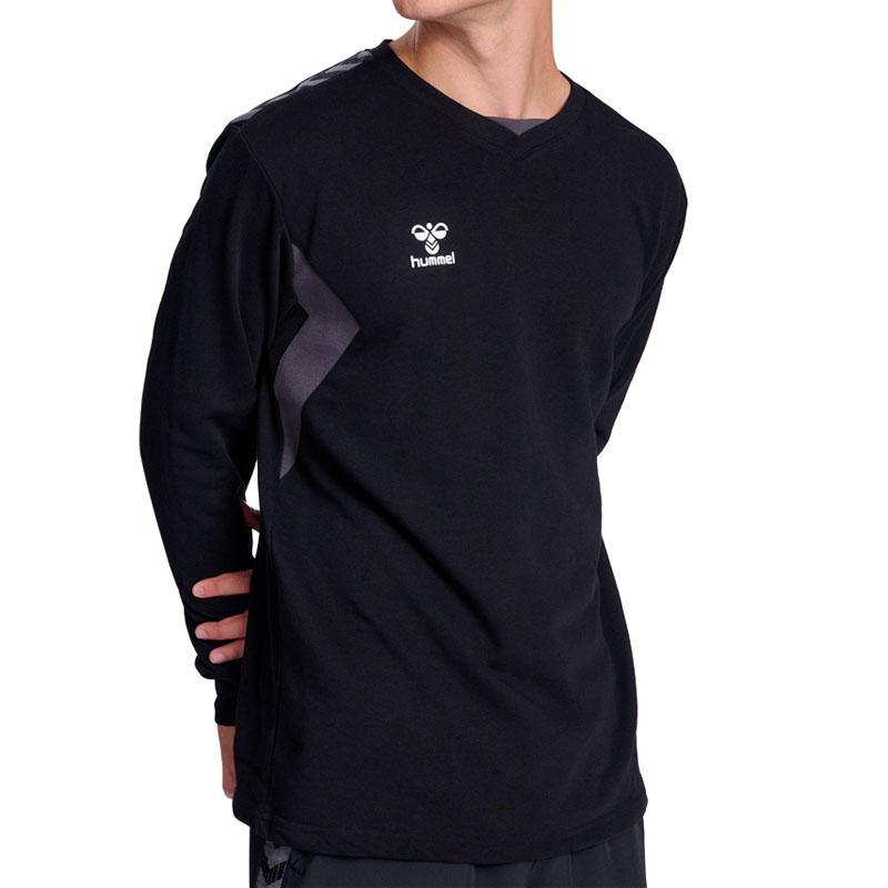 HUMMEL дуксер Hmlauthentic Co Training Sweat, Црн
