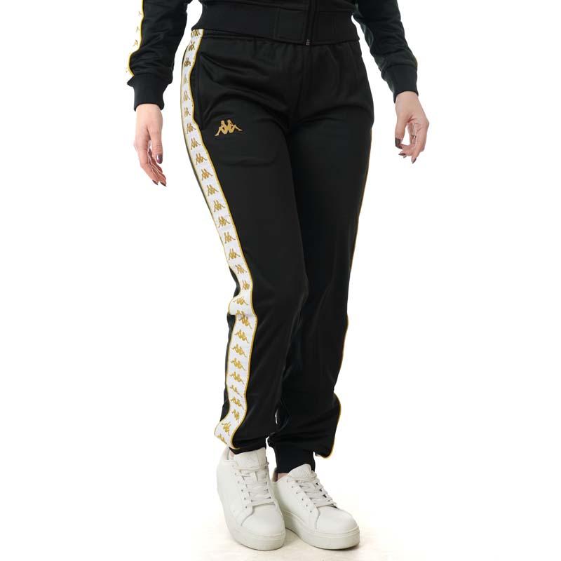 KAPPA Женски долен дел 222 Banda Wrastoria Slim, црн