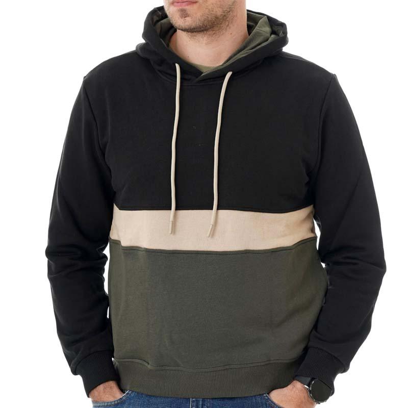 EASTBOUND машки дуксер Boaz, маслиново - црно