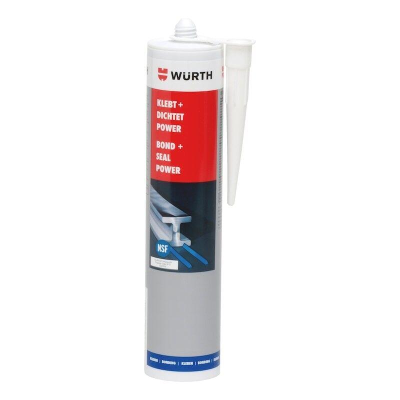 WURTH К+Д Лепак и заптивна маса POWER, NSF, црна 300ml